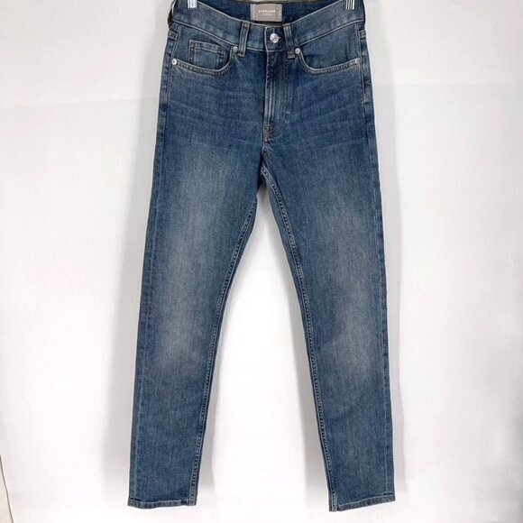 Everlane Size 28W 32L Blue The Slim Jean Straight Leg